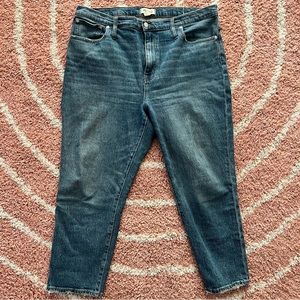 Madewell High Rise Slim Crop Boy Jean